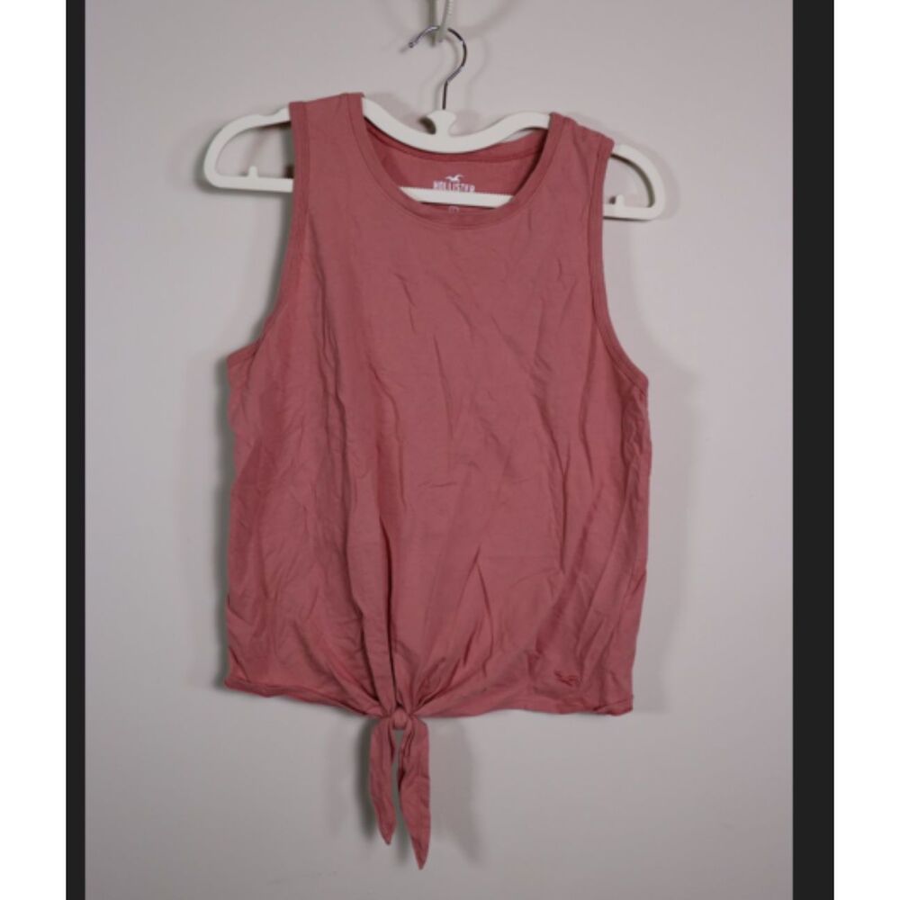 Hollister Must Have Collection Salmon Tie Front Tank Top Medium